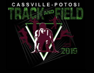 Cassville-Potosi Track & Field Logo