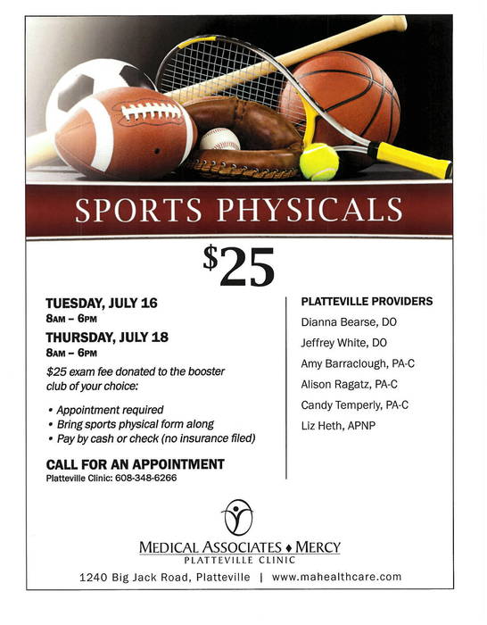 Sports Physicals Flyer